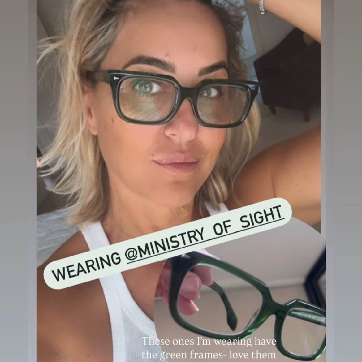 The Normals vintage style rectangle shaped frame cool reading glasses online Australia in green for men and women