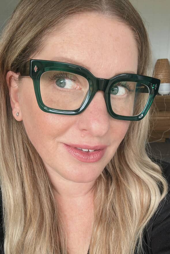 The Standards rectangle shaped frame cool reading glasses online Australia in green for men and women