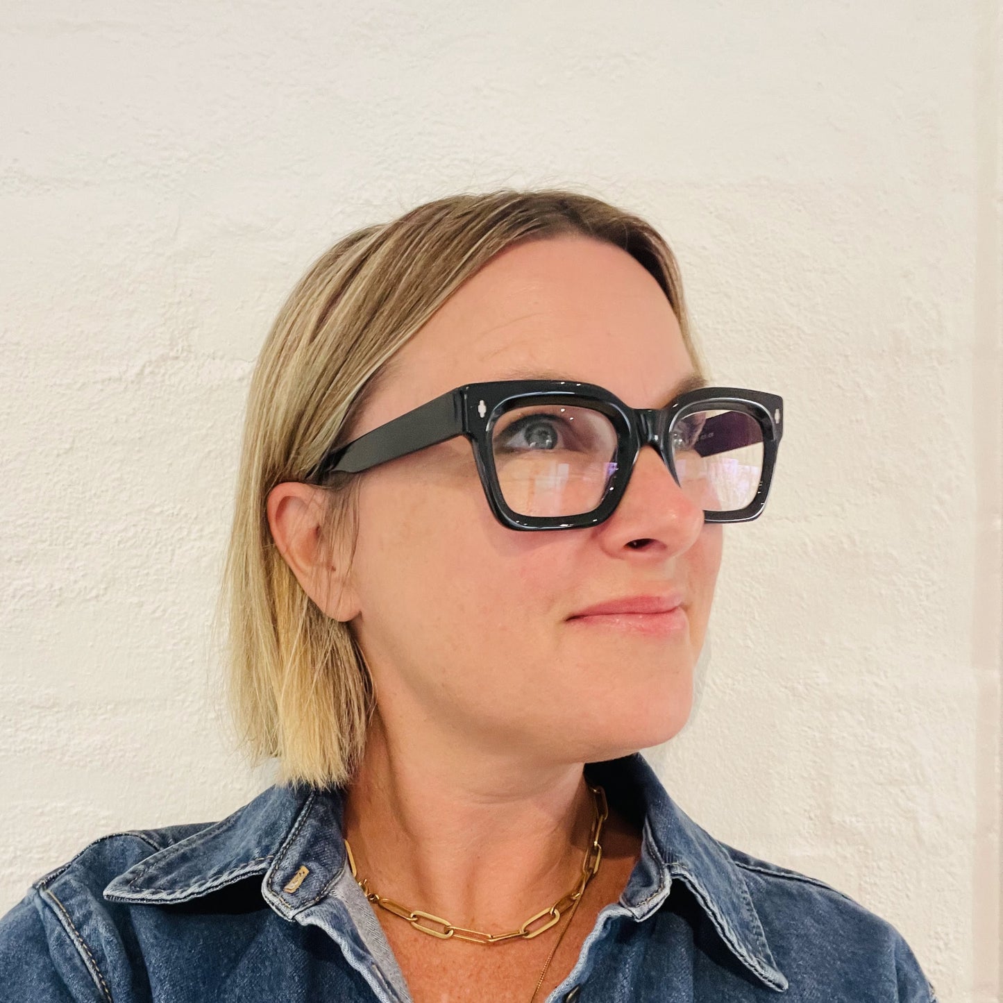 The Standards rectangle shaped frame cool reading glasses online Australia in black for men and women