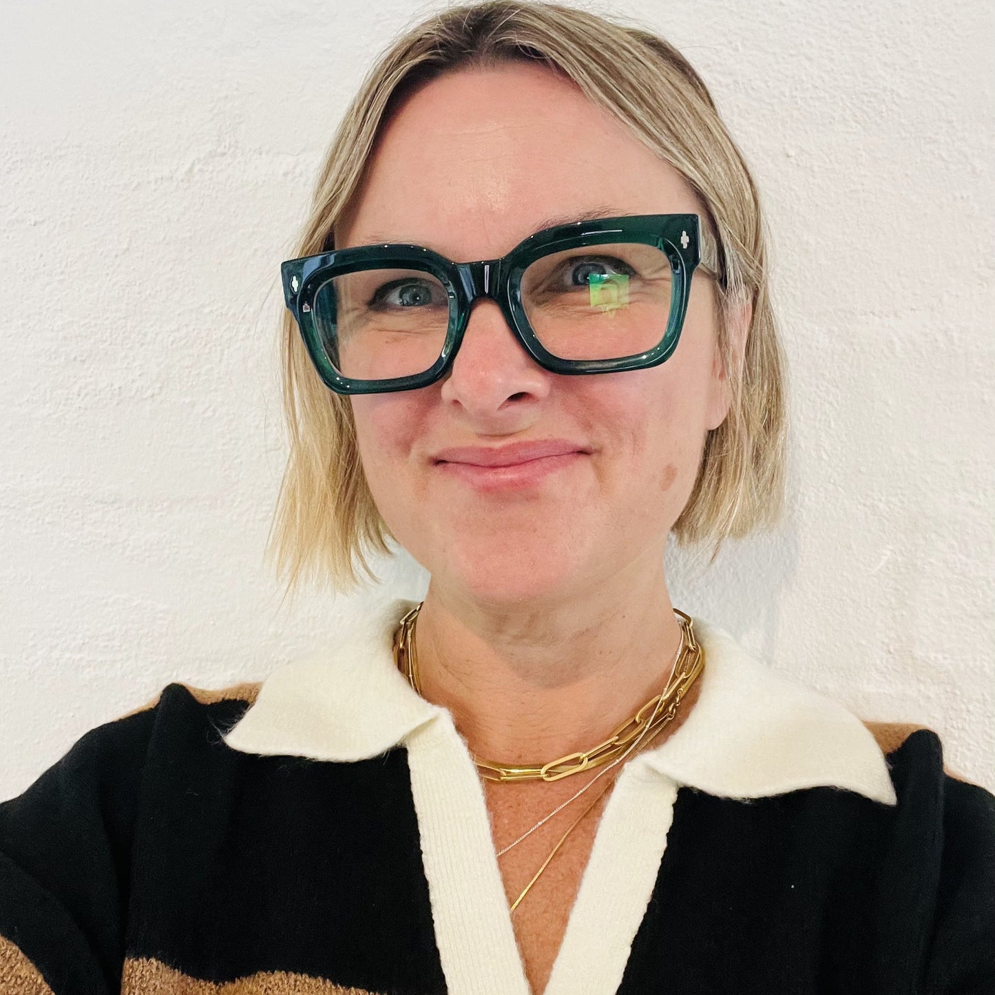 The Standards rectangle shaped frame cool reading glasses online Australia in green for men and women