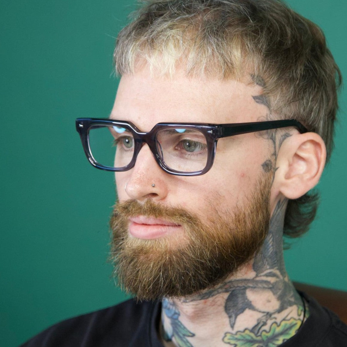 The Normals vintage style rectangle shaped frame cool reading glasses online Australia in smoky grey for men and women