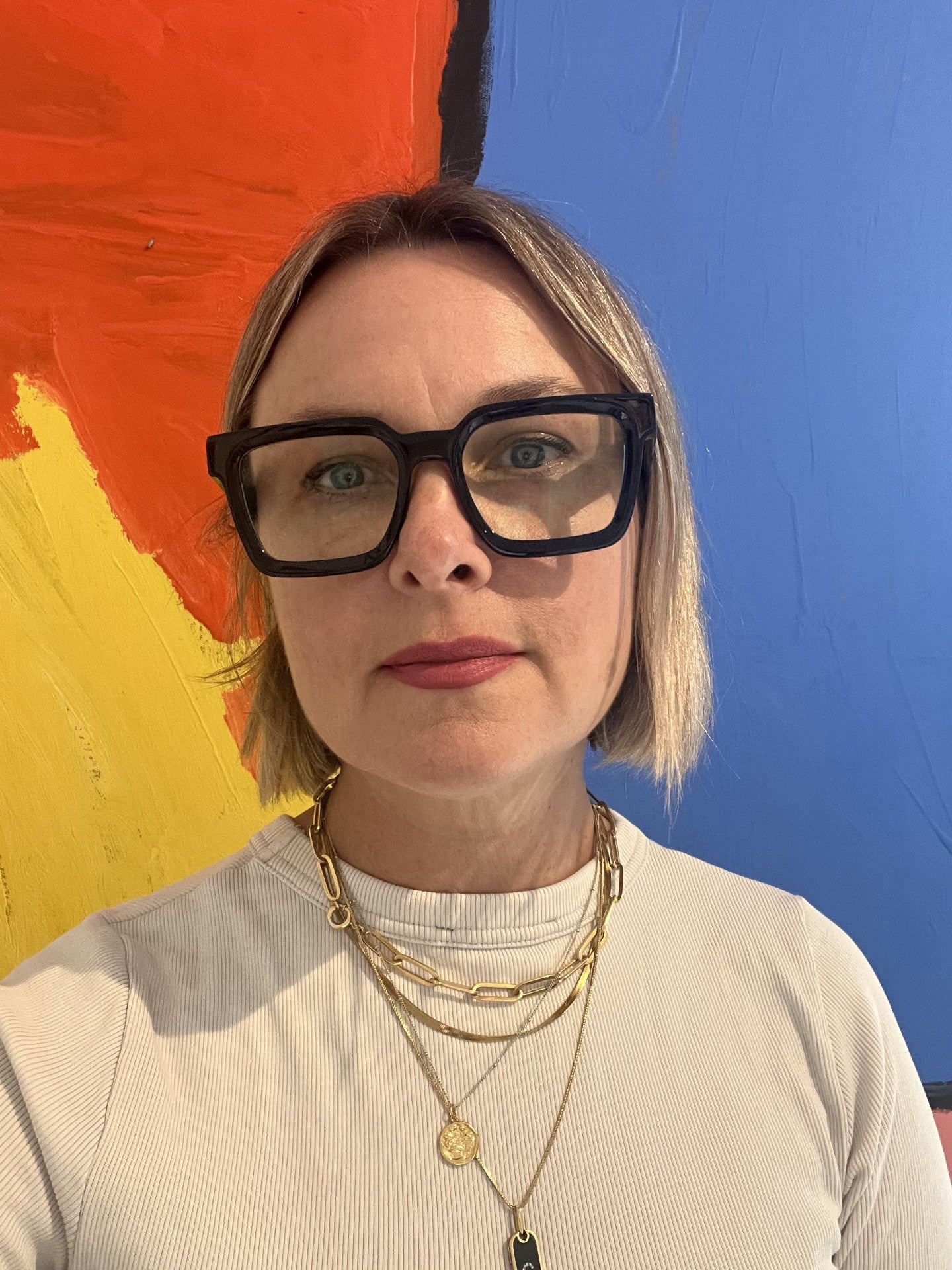 The Square shaped frame cool reading glasses online Australia in navy for men and women