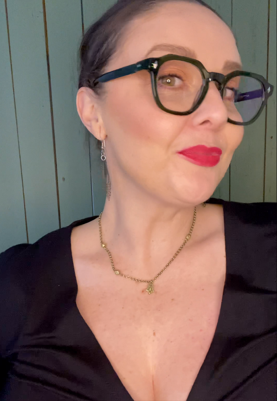 The Vintage geometric reading glasses in green