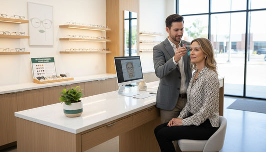 optician glasses fitting