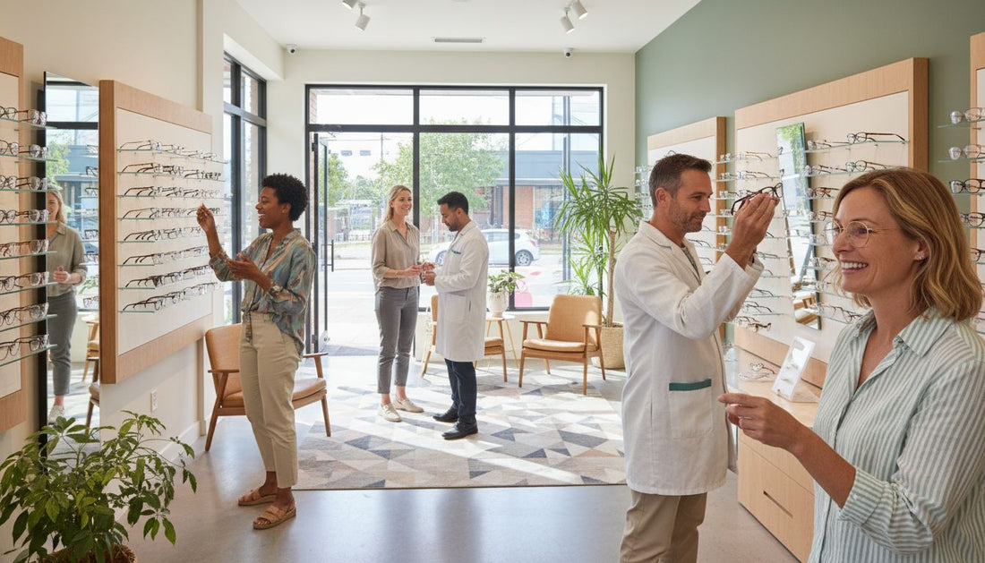 stylish glasses shoppers