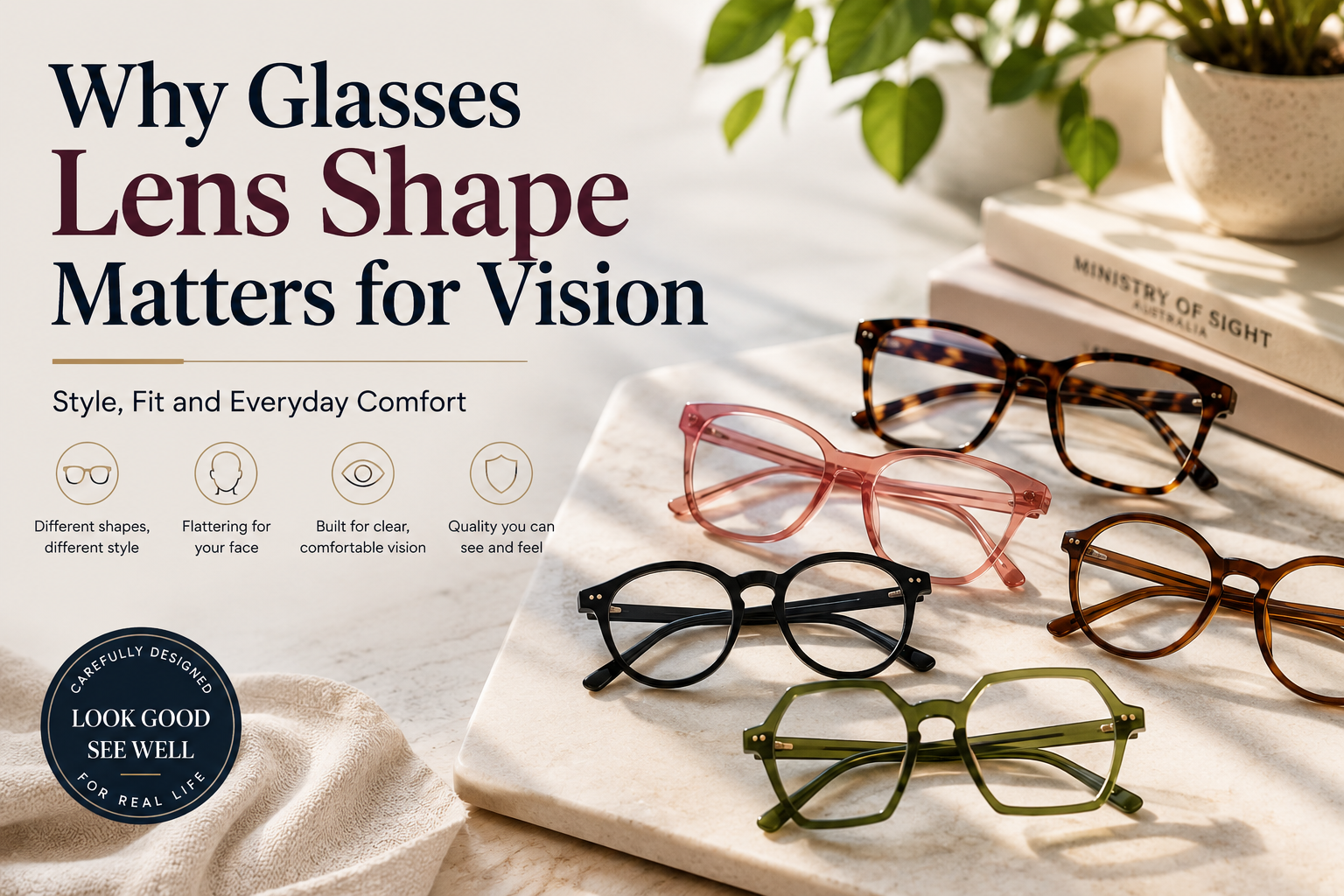 Why Glasses Lens Shape Matters: Style, Fit and Everyday Comfort | Ministry of Sight