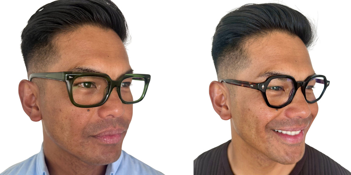 man wearing the best reading glasses in australia