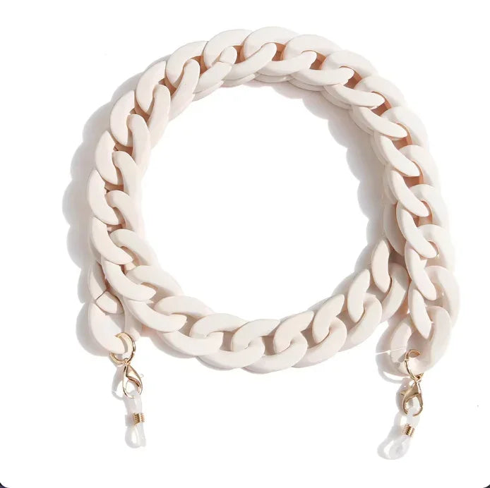 Glasses chains accessories and storage for reading glasses