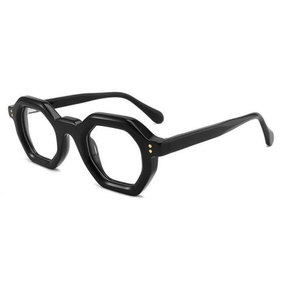 The Hex eight sided vintage style frame cool reading glasses online Australia in  black for men and women