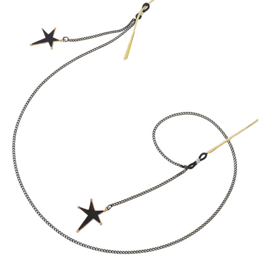 Rock star glasses chain with stars cool lightweight and fun accessory for reading glasses Australia online 