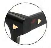 The Mod vintage style frame cool reading glasses online Australia in  black for men and women hinge detail
