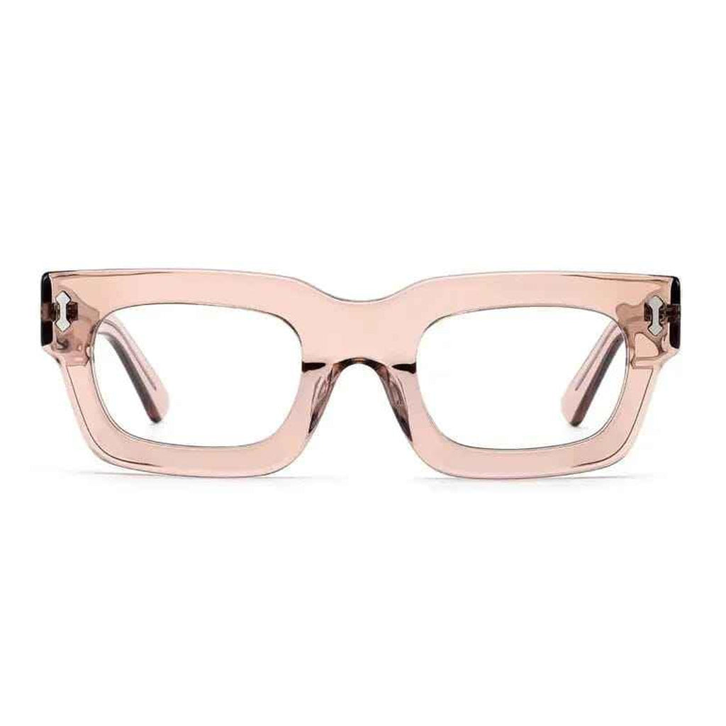 The Extras - pink frame neutral reading glasses - blue-light blocking - ministry of sight - +2.0 readers