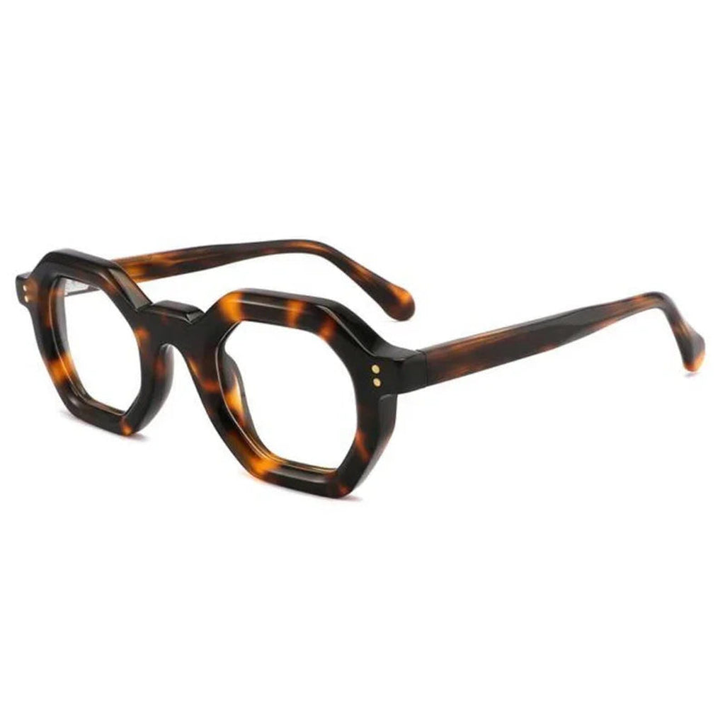 The Hex - tortoiseshell geometric reading glasses - ministry of sight - readers for men and women