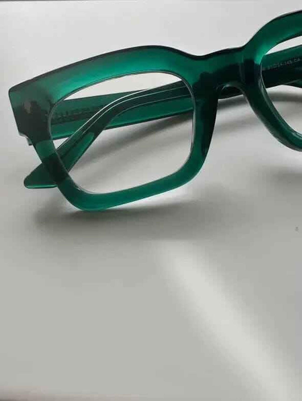 Frame details of The Standards green acetate frame readers
