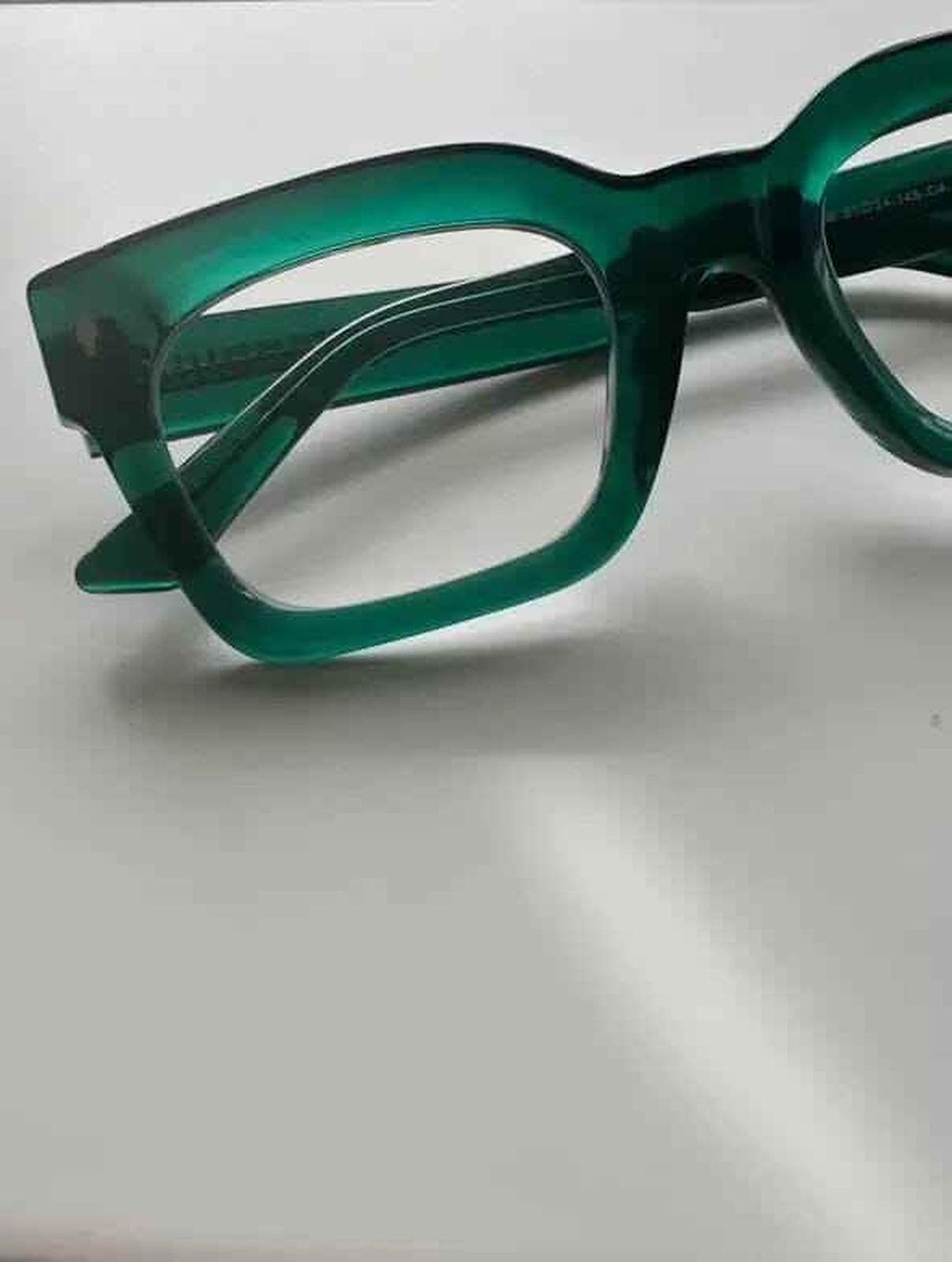 Frame details of The Standards green acetate frame readers