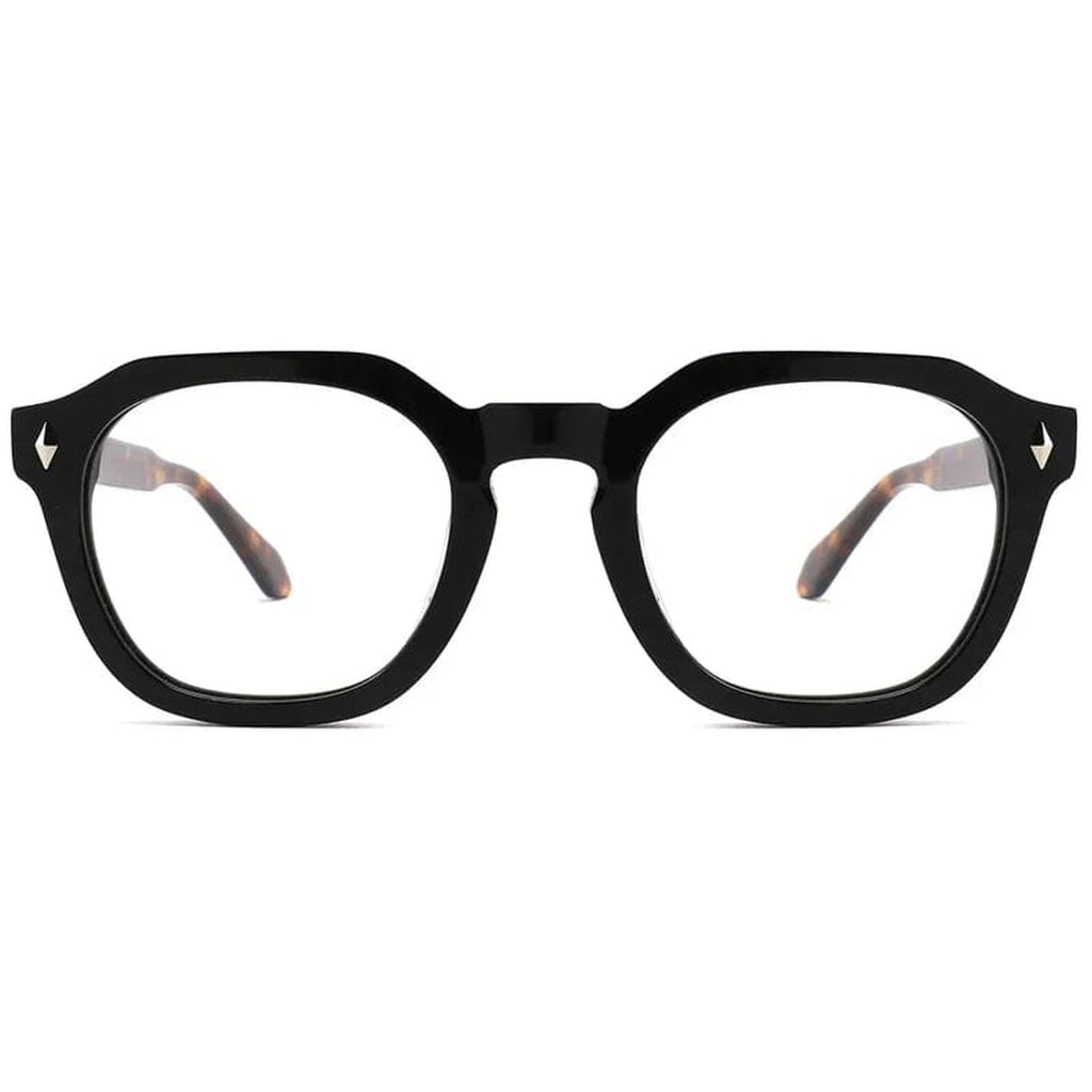 The Vintage ministry of sight - flat top reading glasses - black and tortoiseshell