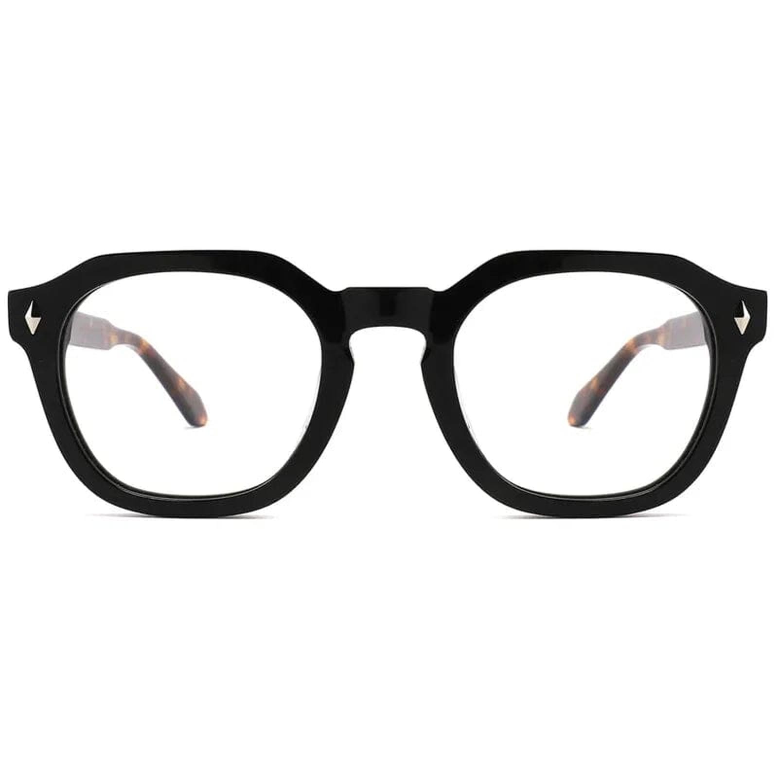 The Vintage ministry of sight - flat top reading glasses - black and tortoiseshell