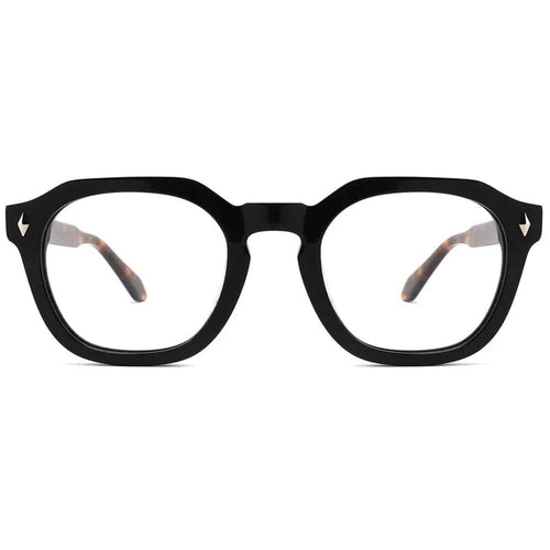 The Vintage ministry of sight - flat top reading glasses - black and tortoiseshell