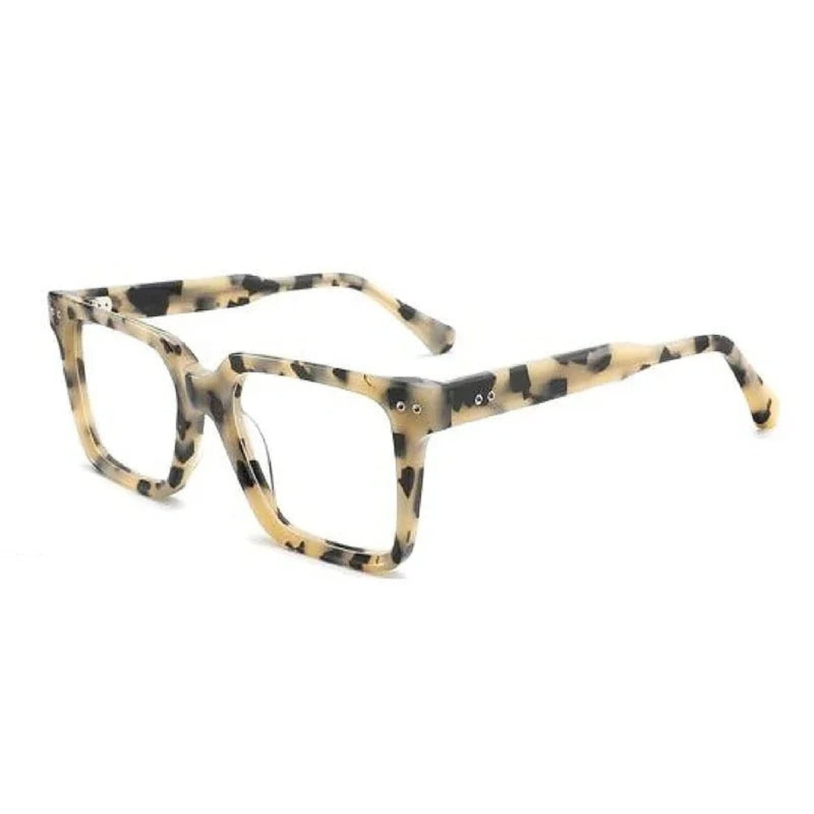 White and black leopard print reading glasses - Ministry of Sight