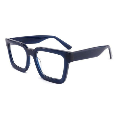 Navy blue square reading glasses 