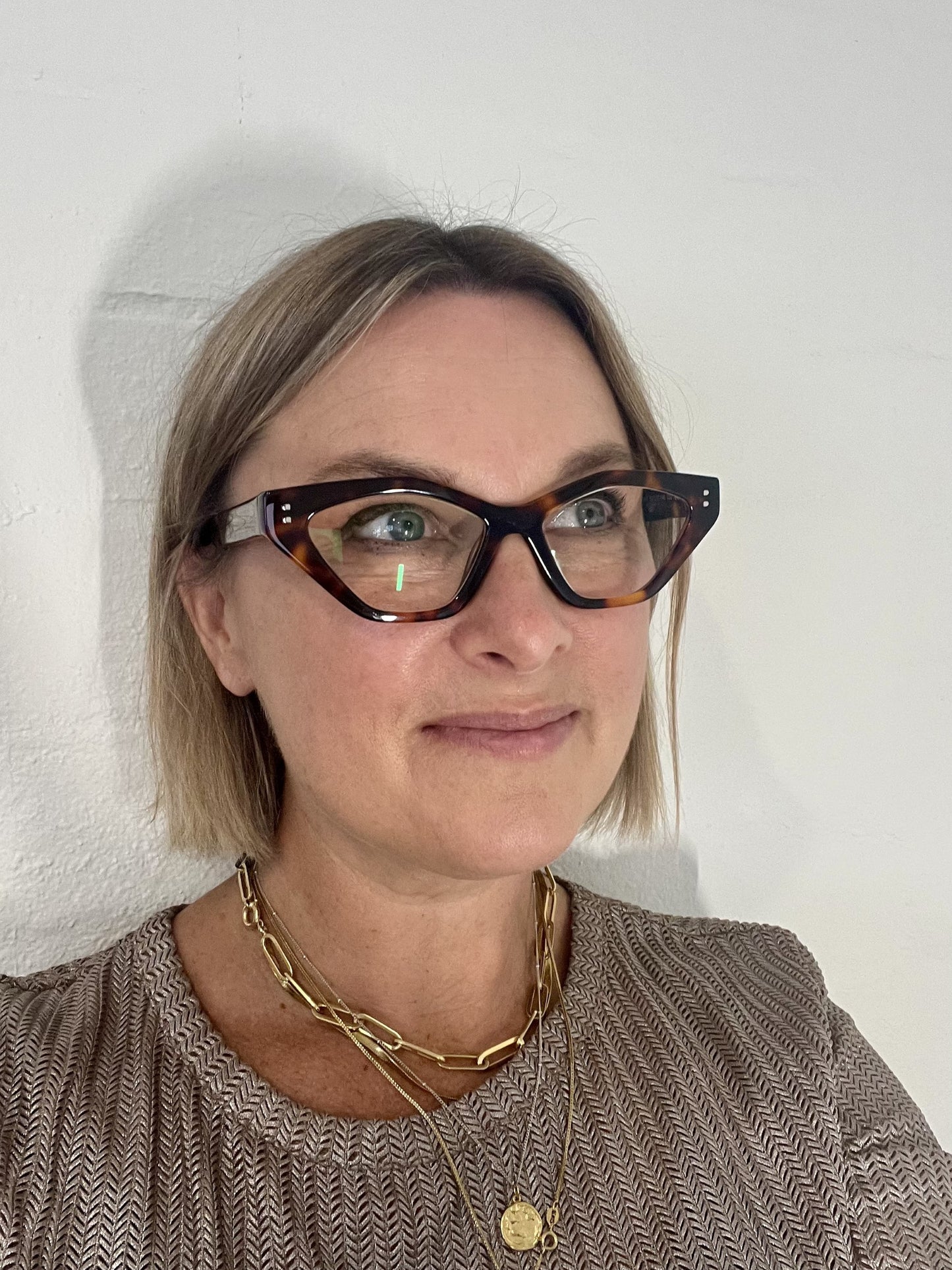 Tortoiseshell stylish geometric frame reading glasses for men and women Australia