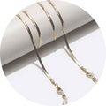 gold snake flat reading glasses chain accessory - Ministry of Sight accessories for glasses