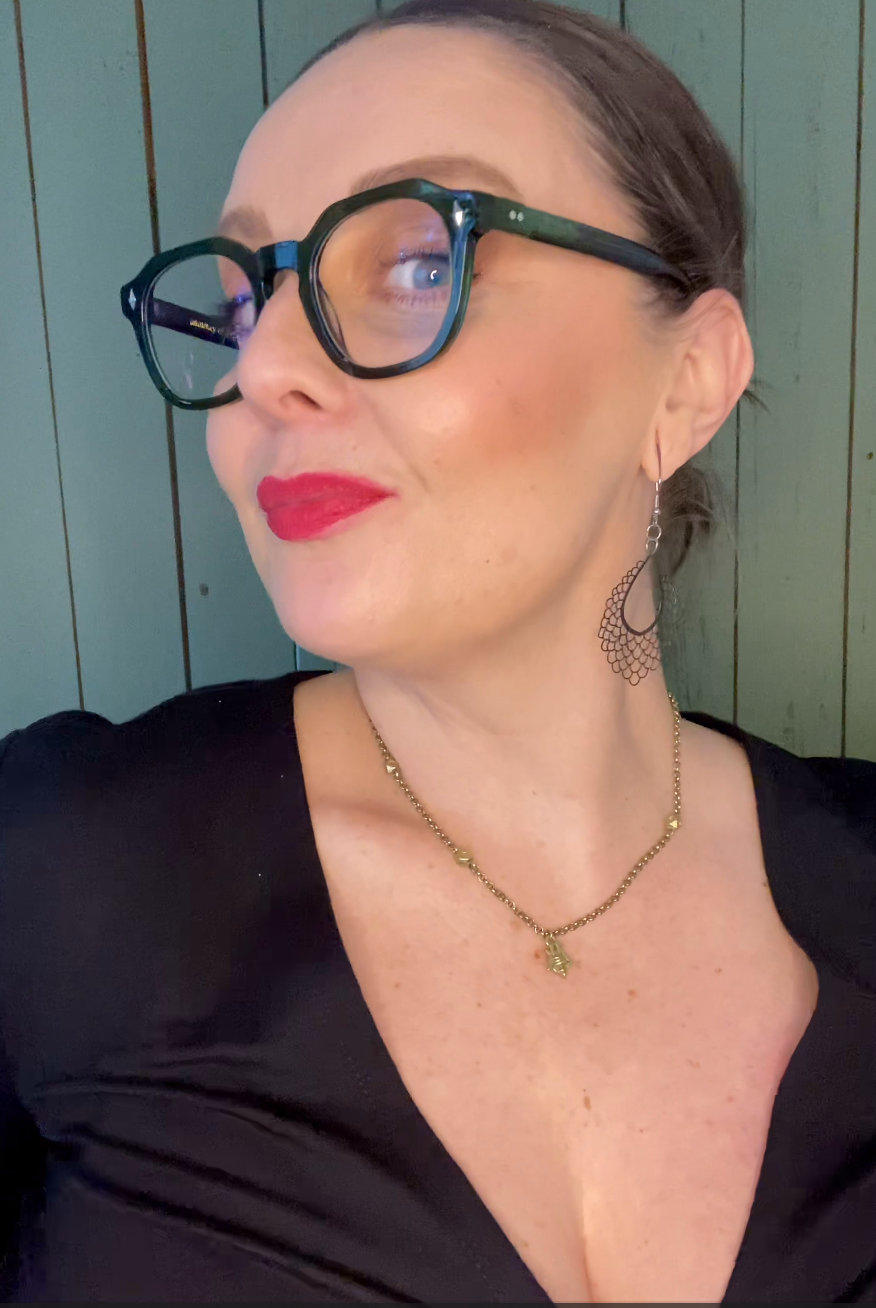The Vintage geometric reading glasses in green
