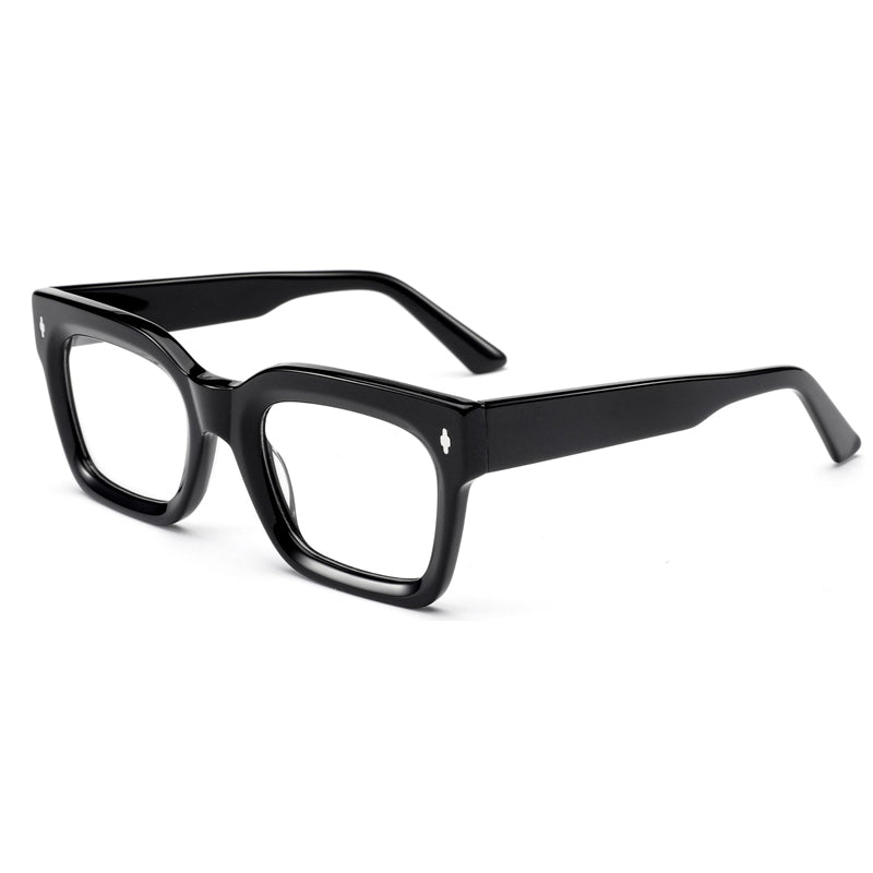 The Standards rectangle shaped frame cool reading glasses online Australia in black for men and women