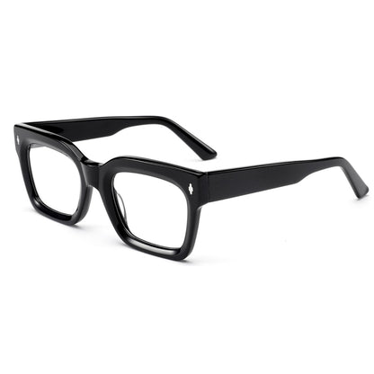 The Standards rectangle shaped frame cool reading glasses online Australia in black for men and women