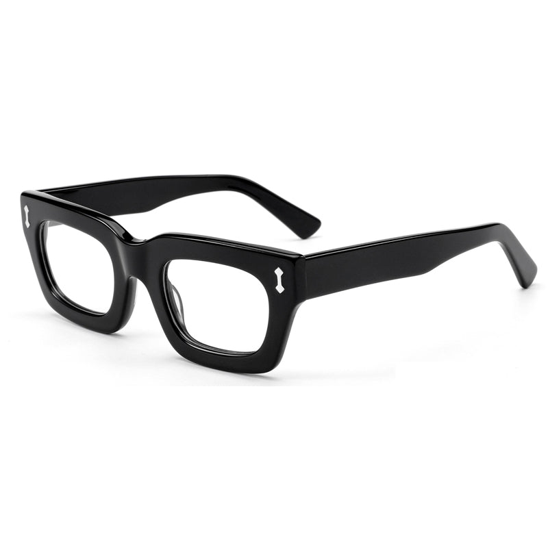 The Extras rectangle thick frame cool reading glasses online Australia in black for men and women
