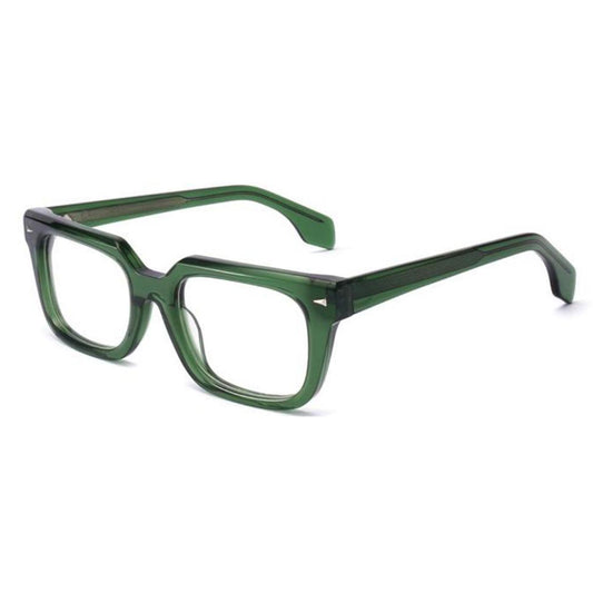 The Normals vintage style rectangle shaped frame cool reading glasses online Australia in green for men and women