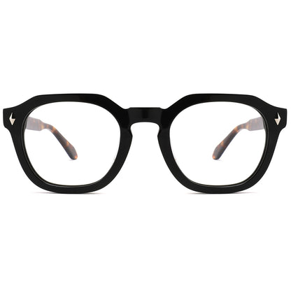 The Vintage round shaped with straight flat top frame cool reading glasses online Australia in black and tortoiseshell for men and women