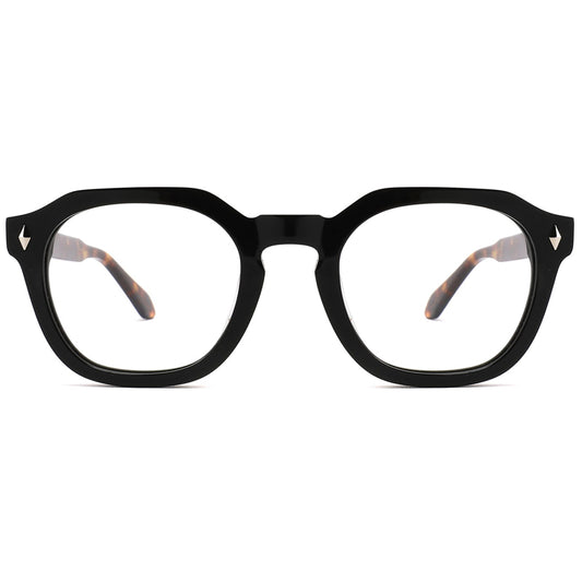 The Vintage round shaped with straight flat top frame cool reading glasses online Australia in black and tortoiseshell for men and women