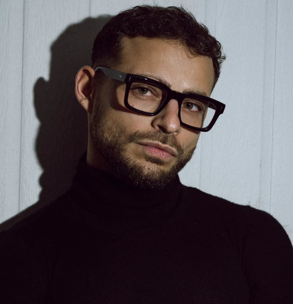 Black acetate reading glasses for men 